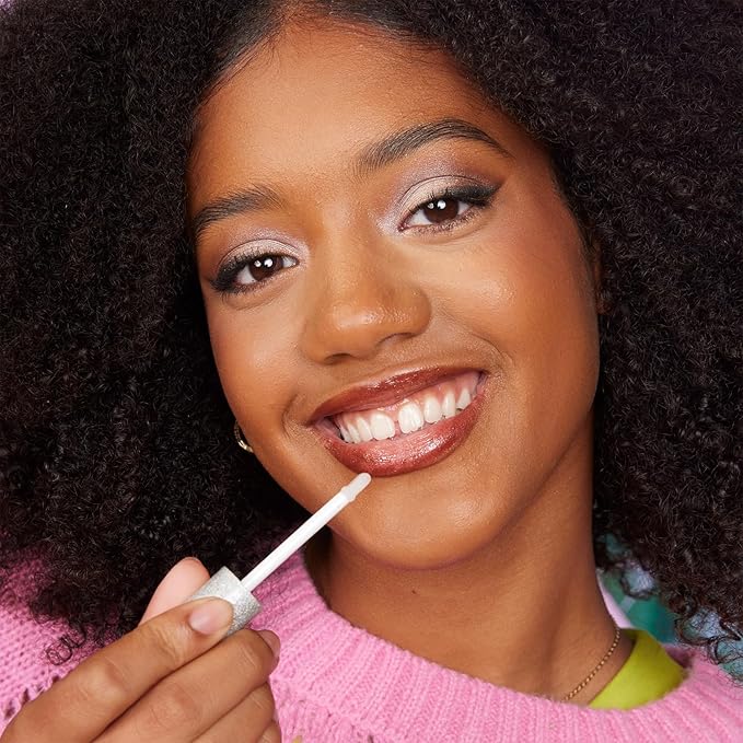 Petite 'N Pretty 10k Shine Lip Gloss Trio Set - Makeup for Kids, Tweens, Teens - High Shine, Lightweight, Made in the USA (Shell Shocked, Diamond Heist, Glow Down)
