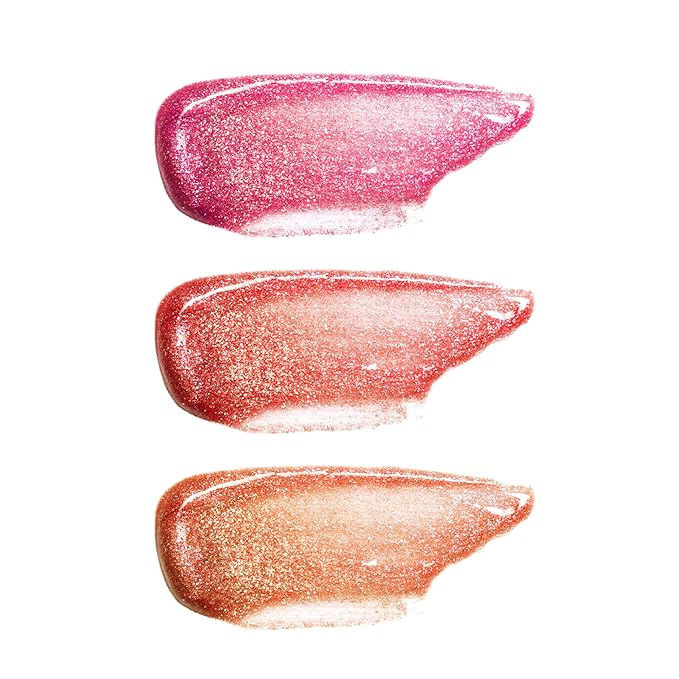 Beauty Concepts Lip Gloss Collection – Shimmering, Glossy Lip Makeup Set for a Radiant Finish, Glitter Floral