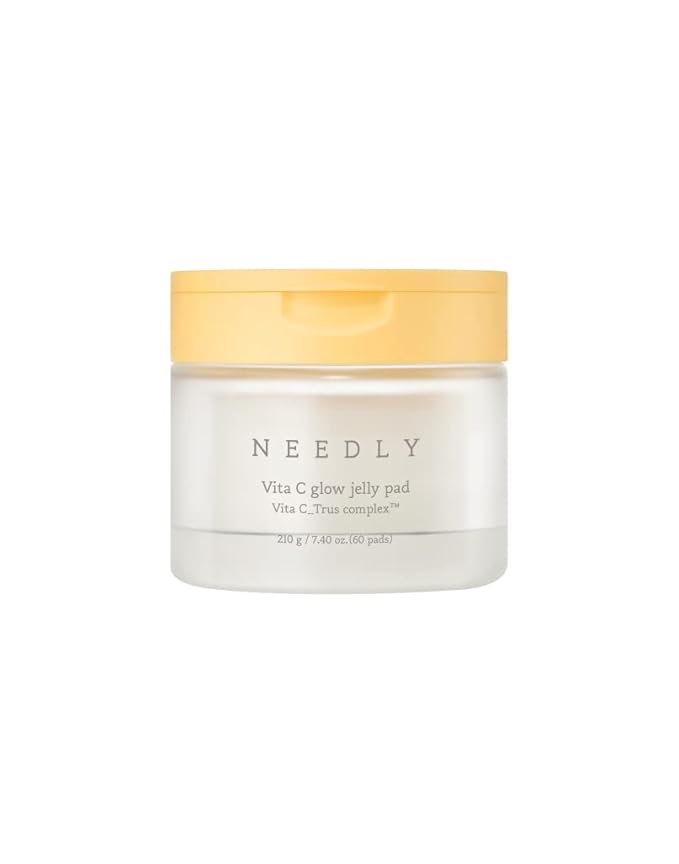 NEEDLY | Vita C Glow Jelly Pad | Brightening Toner Pad for Exfoliation, Blemish Care, and Tone Improvement