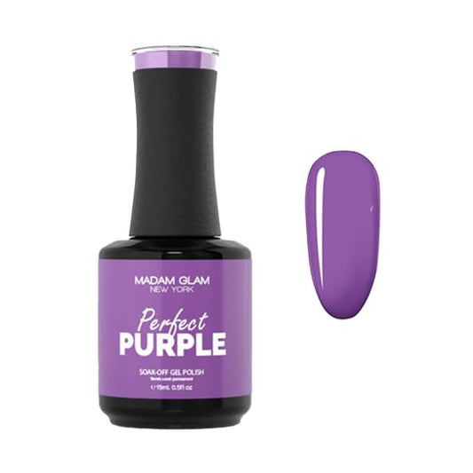Madam Glam Perfect Purple HEMA FREE Formula 15 ML perfect for UV and LED Lamp