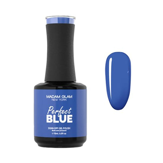 Madam Glam Perfect Blue Vegan & Cruelty-Free Formula 15 ML perfect for UV and LED Lamp