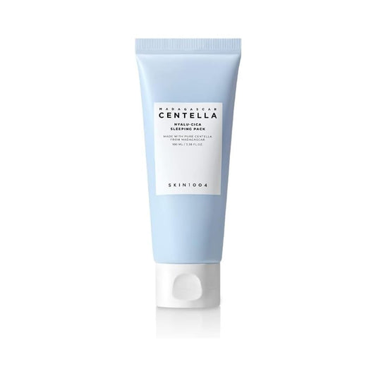 SKIN1004 Hyalu-CICA Sleeping Pack 3.38 fl.oz, 100ml Melatonin Hyaluronic Acid Centella Asiatica Extract Moist and Revitalization Multi Care Solutions