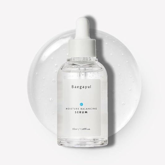 Moisture Balancing Serum - Hydrating & Soothing with Hyaluronic Acid and PHA, Botanical Moisturizer for Sensitive Skin, pH Balanced for Glass Skin, Korean Skincare (1.69fl oz)