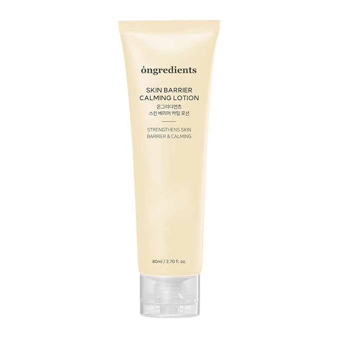 ONGREDIENTS Skin Barrier Calming Lotion | Lightweight Moisturizer for Dry, Sensitive Skin | Centella, 9-Peptide Complex, Glucose, Soothing, Calming, Hydrating | Vegan, Korean Skin Care (2.70 fl Oz)