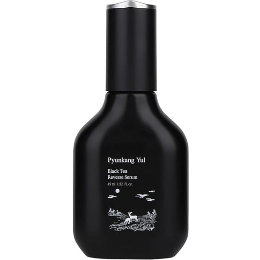 Pyunkang Yul PKY Black Tea Boosting Serum for Anti-aging, Condensed Nutrition for Fine Line Care with Kombucha, Ginseng Fruit Extract, Zero-Irritation, Korean Skincare (1.52 Fl. Oz, 45ml)