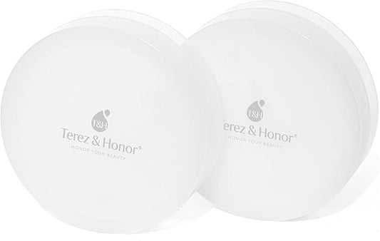 Small Travel Containers for Skincare: 2 Jars Korean Mini Containers with Lids for Toner Pads & Under Eye Patches DIY - Travel-Friendly, Reusable, Leak Proof Skincare Storage, Made in Korea