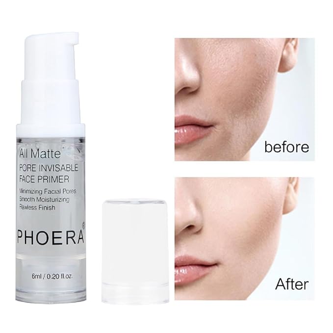 PHOERA Primer,Pore Shrink Wrinkles Remove Fine Lines Hydration Oil Control Pro Makeup Primer.A-18ML