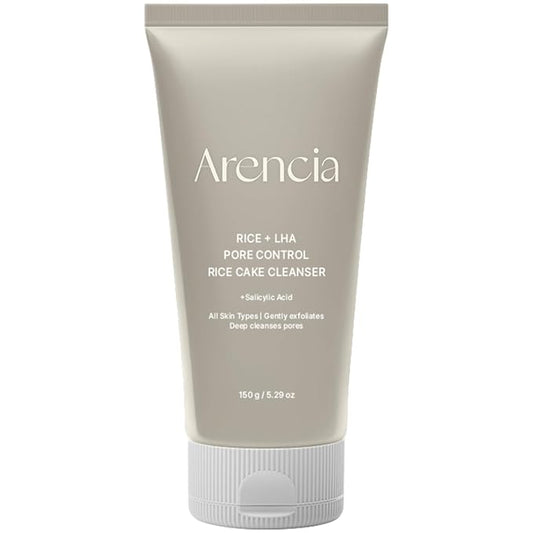 Rice + LHA Pore Control Rice Cake Cleanser with Salicylic Acid - Deep Cleansing, Gentel Exfoliation, All skin types, 5.29 oz