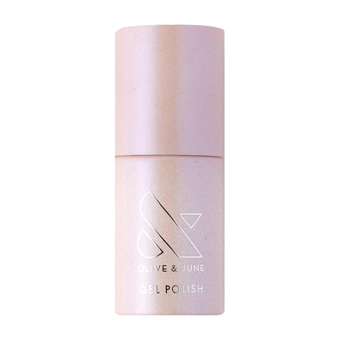 Olive & June Gel Polish | UV LED Nail Lamp Needed | Long Lasting Formula | Up to 21 Days of Wear | Damage-Free Removal |Salon-Quality Manicure at Home | Pink Goldfish | Pink Iridescent