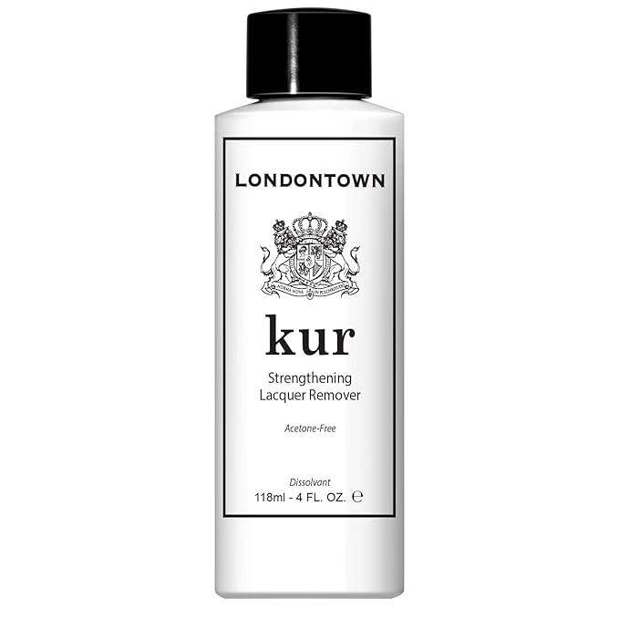 LONDONTOWN Acetone-Free Nail Polish Remover – Fast-Acting, Gentle Formula with Vitamins A & E, Removes Glitter & Dark Polish, Strengthens & Hydrates Nails, 4 fl oz each, Pack of 2