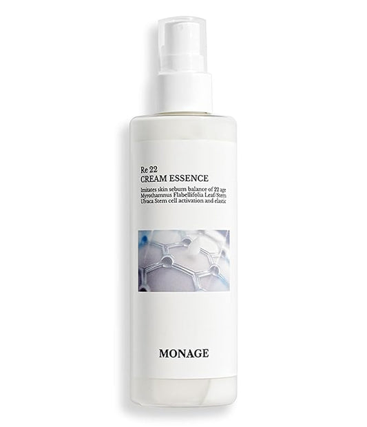 Re 22 Cream Essence – Korean Skin Care All-in-One Hydrating Spray with Resurrection Plant & Sea Lettuce Stem Cells for Youthful, Balanced Skin – Relaxing Gifts, 150ml / 5.07 fl. oz