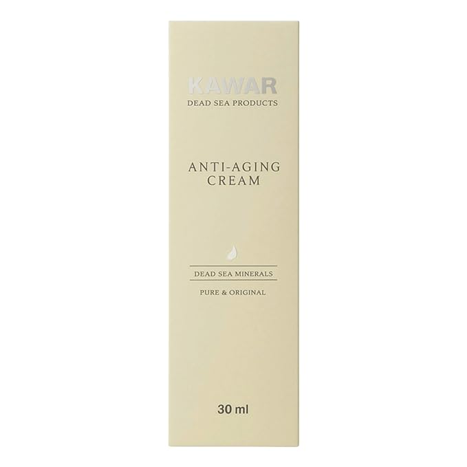 KAWAR Dead Sea Anti-Aging Face & Neck Cream | Hyaluronic Acid, Collagen, Niacinamide | Anti-Wrinkle Moisturizer for Women & Men, 1 oz