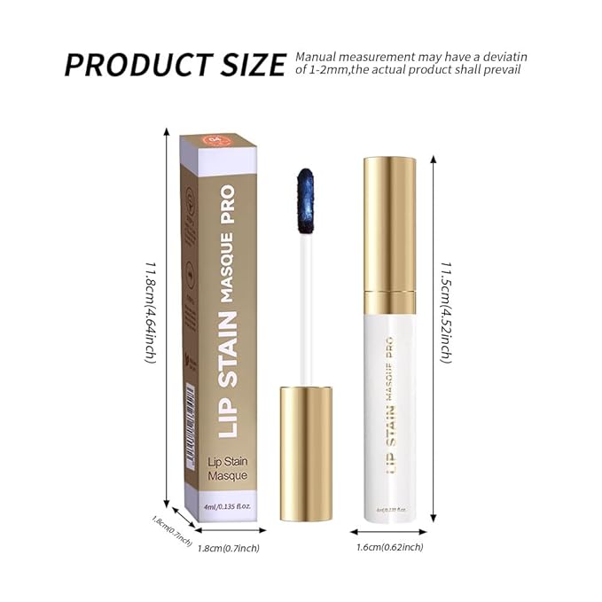 Lip Stain - Wipe-Off &Peel Off Lip Color | Waterproof, Long Lasting, Transfer-Resistant, Smudge-Proof Lip Tint | Easy Wipe Finish, High Pigment | All-Day Vibrant Kiss-Proof Lip Stain, Muted Terracotta