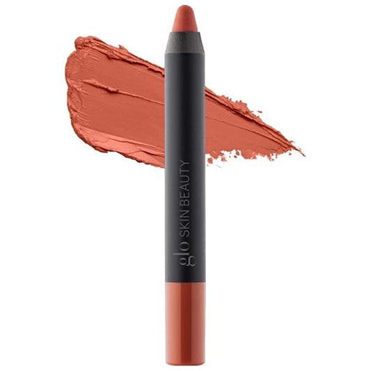 Glo Skin Beauty Suede Matte Lip Crayon (Bellini) - Longwearing Formula Stays On All Day, With Conditioning Shea Butter + Mango Seed Oil for a Velvety Smooth Finish