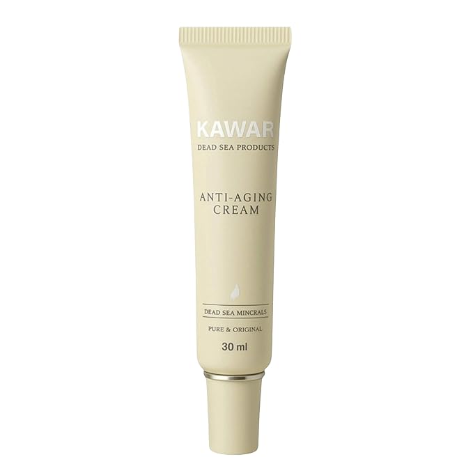 KAWAR Dead Sea Anti-Aging Face & Neck Cream | Hyaluronic Acid, Collagen, Niacinamide | Anti-Wrinkle Moisturizer for Women & Men, 1 oz