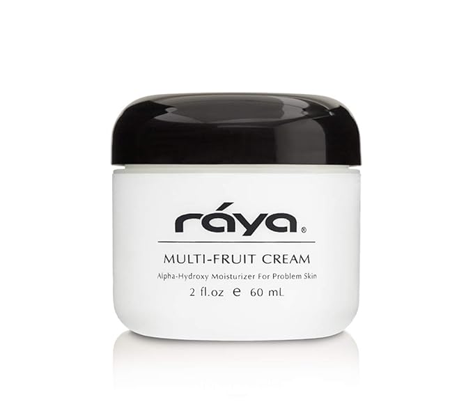 Raya Multi-Fruit Cream with AHA (G-323) | Light, Moisturizing Facial Treatment for Oily and Break-Out Skin | Helps Prevent Black-Heads, White-Heads, and Inflammation | Made with Alpha Hydroxy Acids