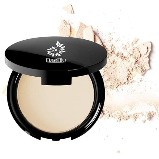 Organic Setting Powder | Non-Toxic, Vegan, Cruelty-Free, Talc-Free, Lightweight + Long Lasting for All Skin Types, Invisible Light