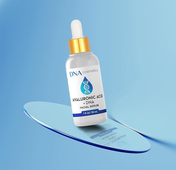 PDRN Hyaluronic Acid Serum with DNA Repair Enzymes – Anti-Aging, Hydrating & Brightening, Wrinkles, Dark Spots & Youthful Skin HA Acido Hialuronico – 1 fl oz