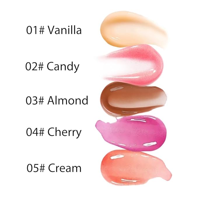 Summer Hydrating Lip Butter Balms Lip Gloss,Natural Vegan Lip Balm Tinted for Instant Moisture,Shine,Hydration Purple-Tinted,Soothes & Softens Dry Lips,Bálsamo labial hidratante 04#Cherry (0.5 Oz)
