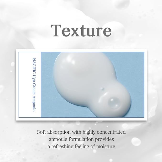 NACIFIC] Uyu Cream Ampoule 1.69fl. oz. 50ml with Jeju milk extract Essence Ceramide 5 complex Moisture lasting Natural ingredients Korean skin care