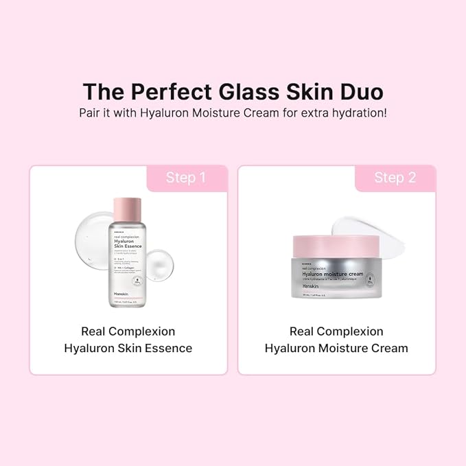 Hanskin Hyaluron Skin Essence, Hydrating Facial Astringent Toner for Dry, Dull, Sensitive Skin - Hyaluronic Acid Collagen Moisturizing Purifying Paraben-Free Korean Skincare [5.07 fl. oz.]