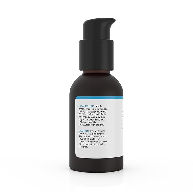 Eye Serum - Depuffing & Brightening Under Eyes Gel with Peptides, Hyaluronic Acid, Bergamot, Chamomile & Citrus Oil - Smooth Texture & Fine Line Reducer for Dark Puffy Circles - 1 oz