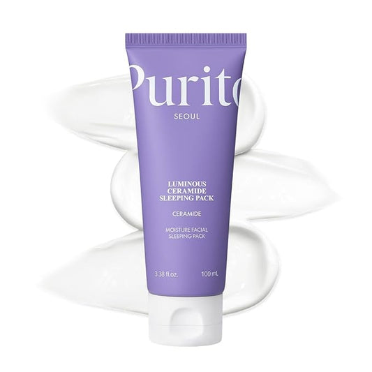 Luminous Ceramide Sleeping Pack – Overnight Recovery Cream with 3,000ppm Ceramide, Cica Complex to Calm Irritation & Redness, and Long-Lasting Hydration for Sensitive Skin, 80ml / 2.70 fl.oz