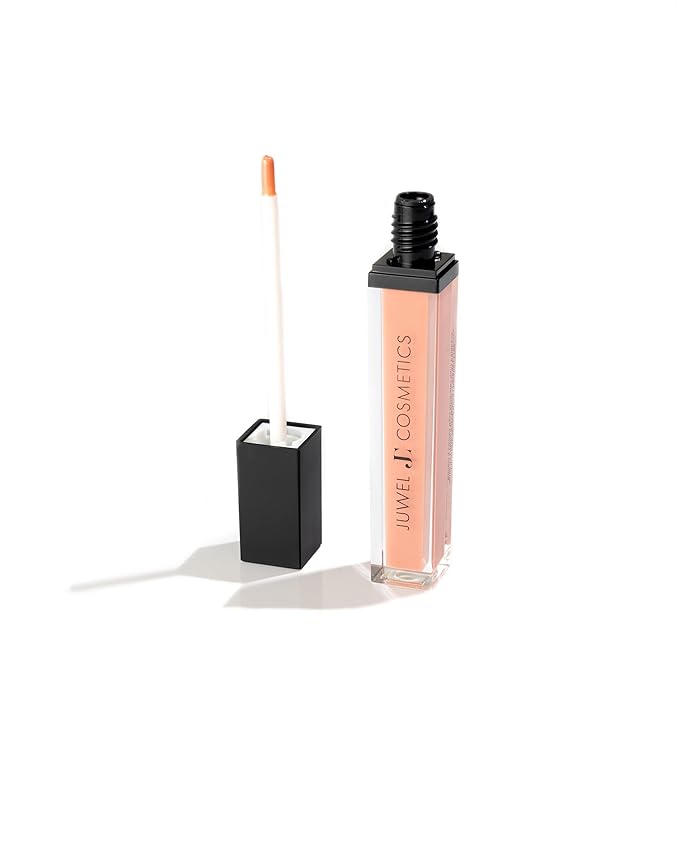 Juwel Cosmetics Luminizing Lip Gloss Hydrating & Moisturizing Lip Gloss for Dry Lips with Beeswax Castor Oil & Vitamin E, Smooth Finish Tinted Lip Gloss for Women, Vegan, Allure