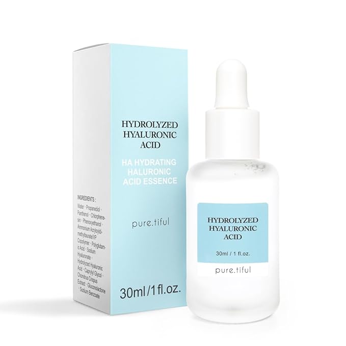 Hydrolyzed Hyaluronic Acid Serum (30ml) for all ages(teen & adult) | Triple HA Complex with Algae & Sodium Hyaluronate | Deep Hydration, Fine Line & Wrinkle Care, Sensitive Skin Safe