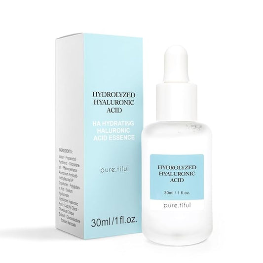 Hydrolyzed Hyaluronic Acid Serum (30ml) for all ages(teen & adult) | Triple HA Complex with Algae & Sodium Hyaluronate | Deep Hydration, Fine Line & Wrinkle Care, Sensitive Skin Safe