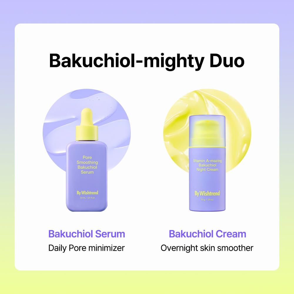 BY WISHTREND Vitamin A-mazing Bakuchiol Night Cream | Retinal, Peptide, Collagen, Ceramide NP, Centella Asiatica, moistfully plump overnight skincare (1.05 Ounce (Pack of 1))