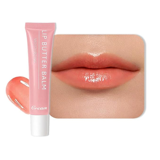 Summer Hydrating Lip Butter Balms Lip Gloss,Natural Vegan Lip Balm Tinted for Instant Moisture,Shine,Hydration Sheer-Tinted,Soothes & Softens Dry Lips,Bálsamo labial hidratante 05#Cream (0.5 FlOz)