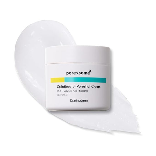 Dr.ninteen CollaBooster Poreshot CreamㅣPoly Lactic Acid(PLA) + 12 Hyaluronic Acid(HA) + CeramidesㅣFace Moisturizer for Pore Tightening & FirmingㅣKorean Skin Care (1.69 fl.oz.)
