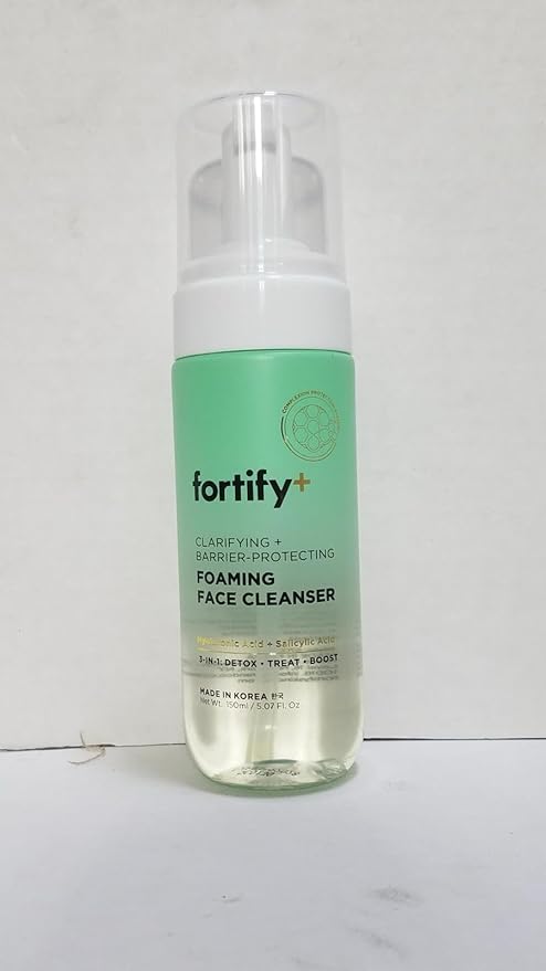 Foaming Facial Cleanser with Hyaluronic Acid + Salicyclic Acid - 3-in-1: Detox, Treat, Boost - Deep Purifying & Hydrating Face Wash - Dermatologist Tested, All Skin Types - 2 Pack