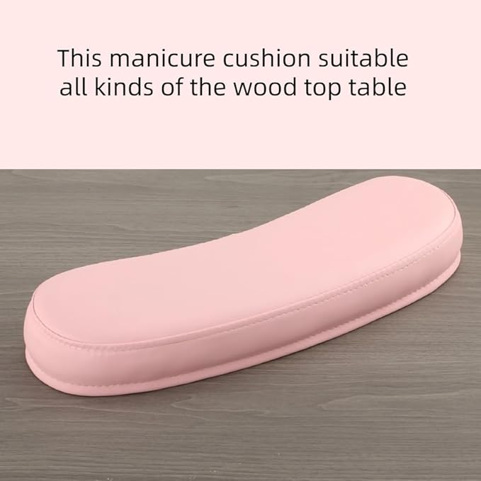 Manicure hand Rest Cushion Pillow Pad, Nail Polish Hand Cushion Pillow, Manicure Table Portable Nail Table Hand Cushion, Nail Art Tools Hand Cushion, Nail SPA Salon Home DIY Nail Tech (Pink)