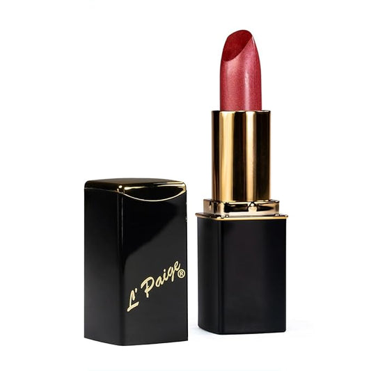 L'Paige L45 - ICY MAUVE Designer Lipstick | Aloe Vera-Based, Long-Lasting, Moisturizing | Cool Mauve with Frosted Satin Pearl Finish