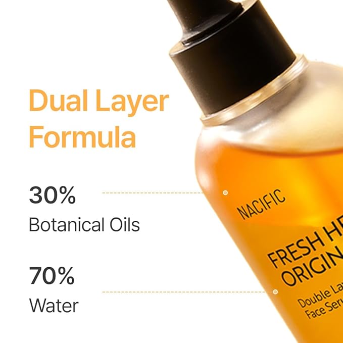 NACIFIC Fresh Herb Origin Facial Serum 1.69fl.oz 50ml Essence with Vitamin B, Vitamin C and botanical oil Essence Radiance Skin's moisture barrier Korean skincare for All skin types