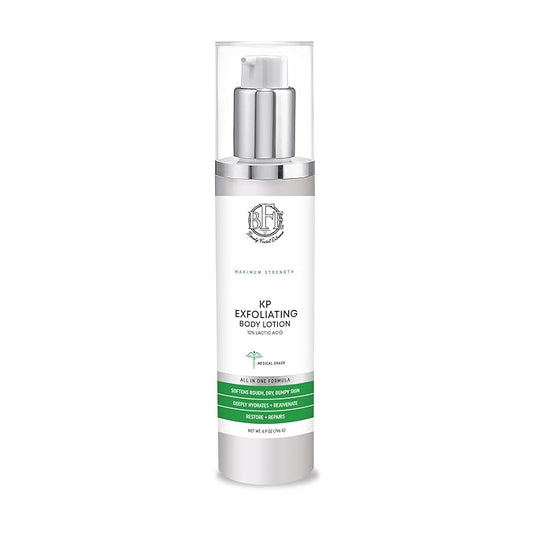 Keratosis Pilaris Exfoliating Body Lotion– 12% Lactic Acid. Provides Immediate Moisture & Gentle Exfoliation to Treat symptoms Associated with Keratosis Pilaris & Dry, Bumpy Skin Conditions.