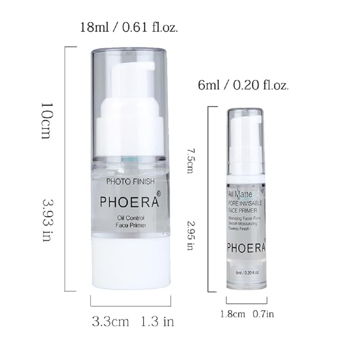 PHOERA Primer,Pore Shrink Wrinkles Remove Fine Lines Hydration Oil Control Pro Makeup Primer.A-18ML