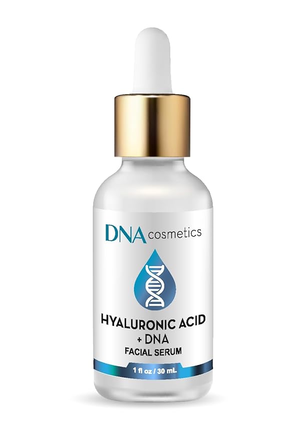 PDRN Hyaluronic Acid Serum with DNA Repair Enzymes – Anti-Aging, Hydrating & Brightening, Wrinkles, Dark Spots & Youthful Skin HA Acido Hialuronico – 1 fl oz
