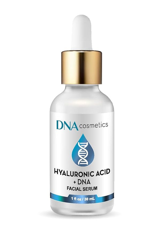 PDRN Hyaluronic Acid Serum with DNA Repair Enzymes – Anti-Aging, Hydrating & Brightening, Wrinkles, Dark Spots & Youthful Skin HA Acido Hialuronico – 1 fl oz