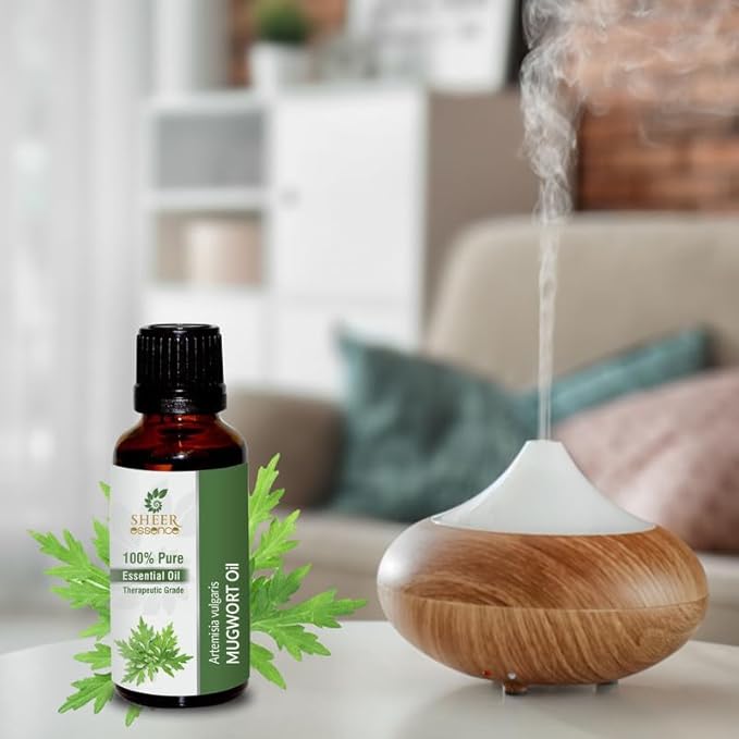 Mugwort Oil 15 ML (0.51 Fl.OZ) | 100% Pure Natural Undiluted Uncut Therapeutic Grade Artemisia Vulgaris Essential Oil