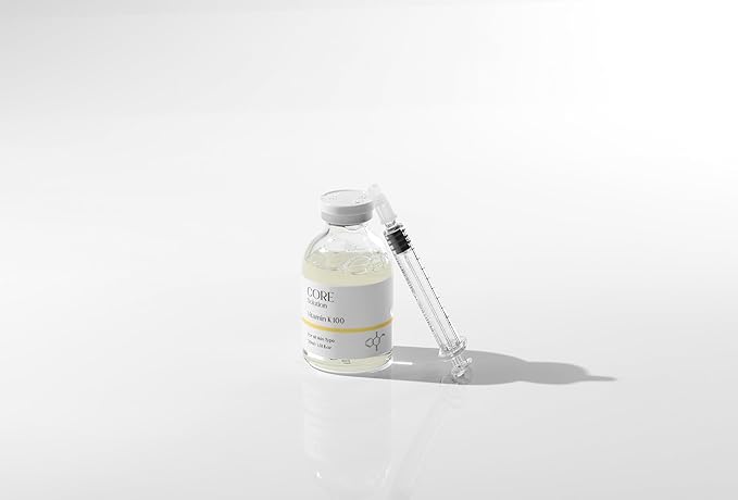Vitamin K 100 Ampoule – Redness & Dark Circle Treatment Serum for Sensitive Skin – 30mL + Needleless Syringe
