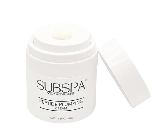 Peptide Plumping Cream – Doctor-Developed Anti-Aging Moisturizer with Peptides, Hyaluronic Acid & Resveratrol – Hydrates, Firms & Smooths Fine Lines – 1.66 oz