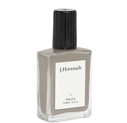 J. Hannah Nail Polish – Vegan, Non-Toxic, Cruelty-Free, Gluten-Free, Long Lasting, USA Made, Neutral Gray Color (Pewter)