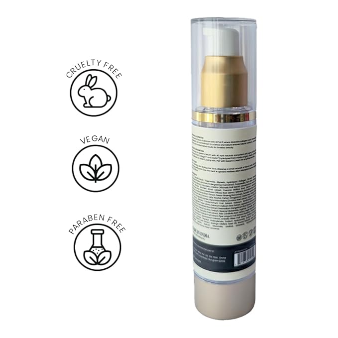 Queen's TimeReverse Anti-Aging Serum with Collagen, Peptides & Hyaluronic Acid - 1.7 Oz