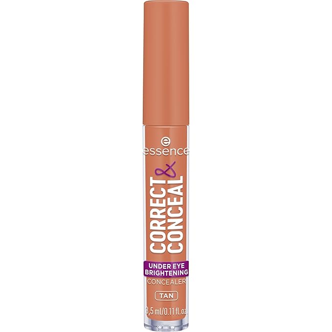essence | Correct & Conceal Under Eye Brightening Concealer | Easy Application, Lightweight, Buildable, Infused with Aloe Vera | Vegan & Cruelty Free (30 | Tan)