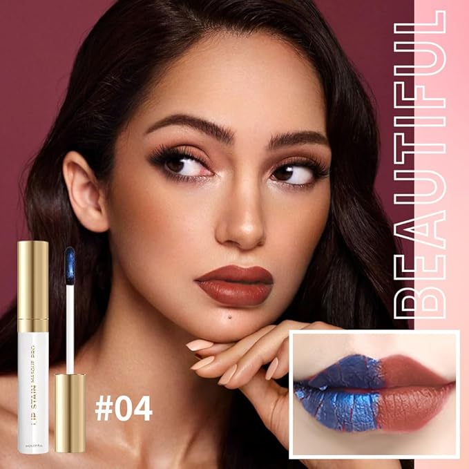 Lip Stain - Wipe-Off &Peel Off Lip Color | Waterproof, Long Lasting, Transfer-Resistant, Smudge-Proof Lip Tint | Easy Wipe Finish, High Pigment | All-Day Vibrant Kiss-Proof Lip Stain, Muted Terracotta