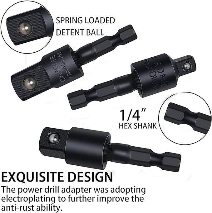 18Pcs Flexible Drill Bit Extension, Include 3Pcs Rotatable Socket Adapter 2Pcs 105° Right Angle Drill Attachment 10 Short Screwdriver Bits 90° Angled Bits and 2 Bendable Extension Tool