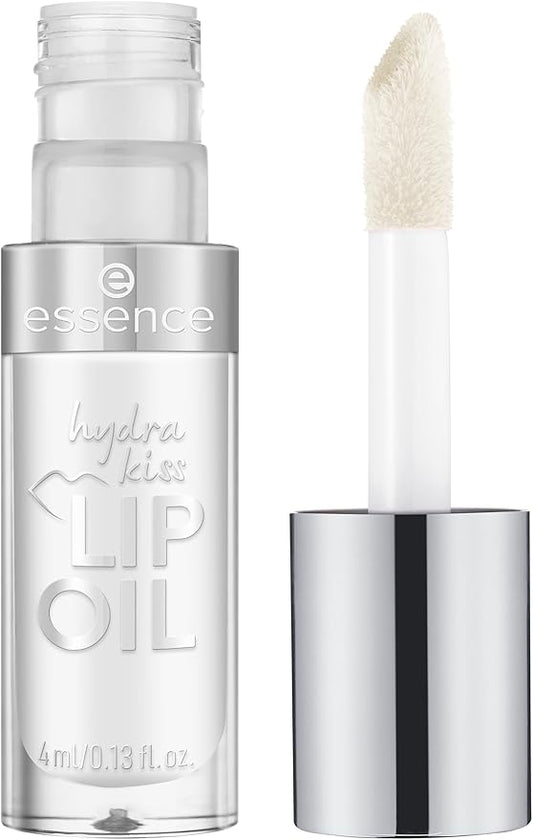 essence | Hydra Kiss Lip Oil |Intense Hydration & Glossy Finish | Infused with Hyaluronic Acid, Vitamin E & Jojoba Oil | Vegan & Cruelty Free (07 | Classy Glassy)
